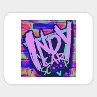 Indycar Scoop Pink Lemonade Logo Sticker